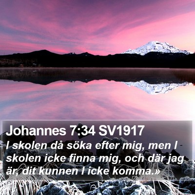 Johannes 7:34 SV1917 Bible Verse Image
