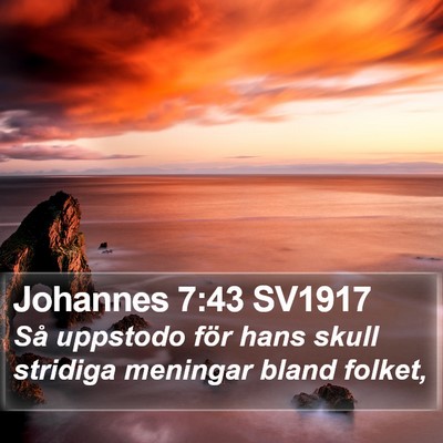 Johannes 7:43 SV1917 Bible Verse Image