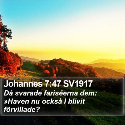 Johannes 7:47 SV1917 Bible Verse Image