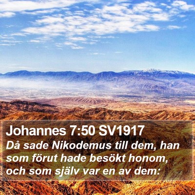 Johannes 7:50 SV1917 Bible Verse Image