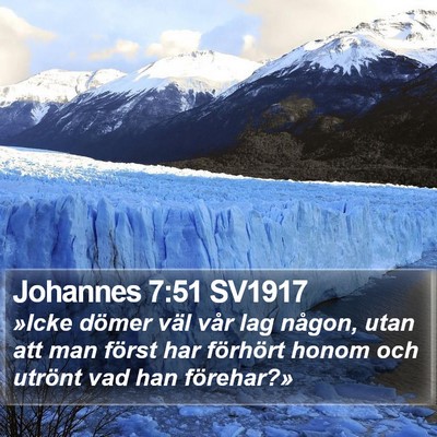 Johannes 7:51 SV1917 Bible Verse Image