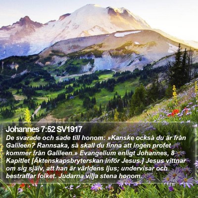 Johannes 7:52 SV1917 Bible Verse Image