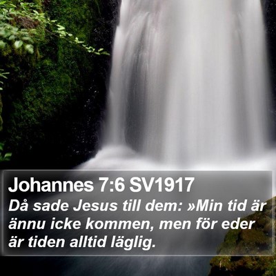 Johannes 7:6 SV1917 Bible Verse Image