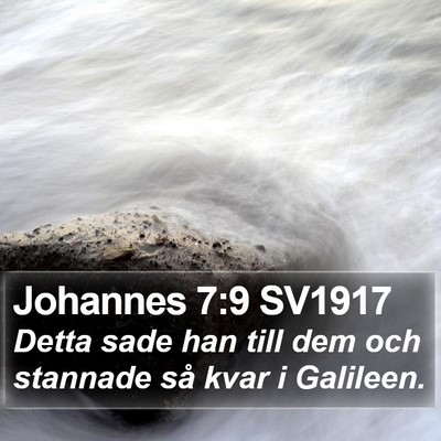 Johannes 7:9 SV1917 Bible Verse Image