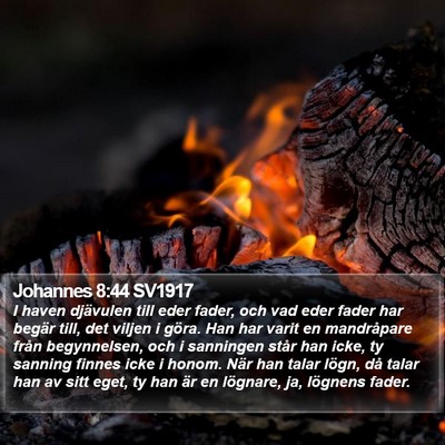Johannes 8:44 SV1917 Bible Verse Image