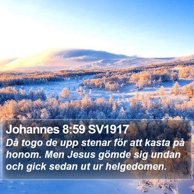 Johannes 8:59 SV1917 Bible Verse Image