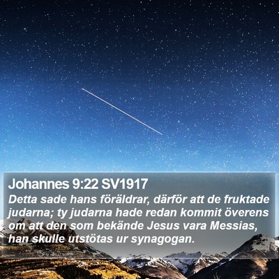 Johannes 9:22 SV1917 Bible Verse Image