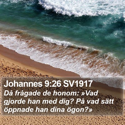 Johannes 9:26 SV1917 Bible Verse Image