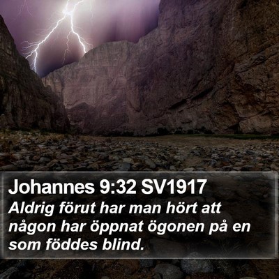 Johannes 9:32 SV1917 Bible Verse Image