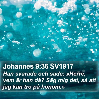 Johannes 9:36 SV1917 Bible Verse Image