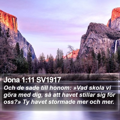 Jona 1:11 SV1917 Bible Verse Image