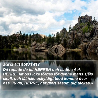 Jona 1:14 SV1917 Bible Verse Image