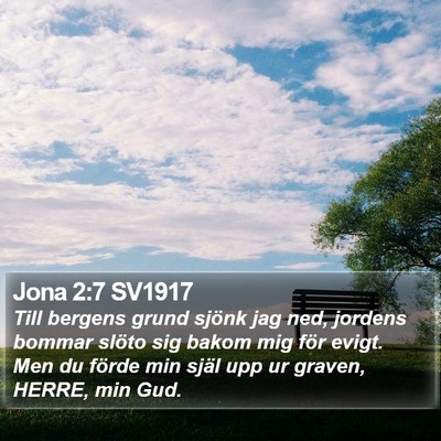 Jona 2:7 SV1917 Bible Verse Image