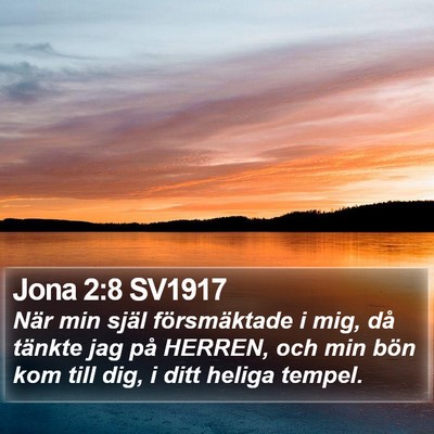 Jona 2:8 SV1917 Bible Verse Image