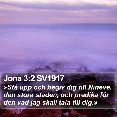 Jona 3:2 SV1917 Bible Verse Image
