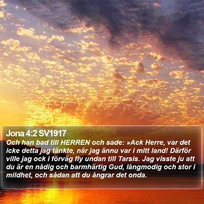 Jona 4:2 SV1917 Bible Verse Image