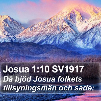 Josua 1:10 SV1917 Bible Verse Image