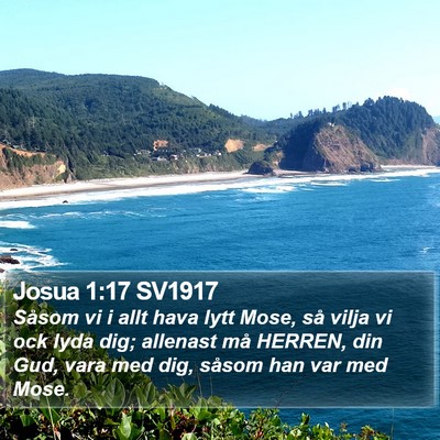 Josua 1:17 SV1917 Bible Verse Image