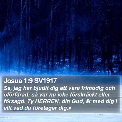 Josua 1:9 SV1917 Bible Verse Image
