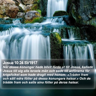 Josua 10:24 SV1917 Bible Verse Image