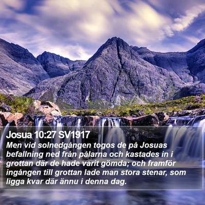 Josua 10:27 SV1917 Bible Verse Image