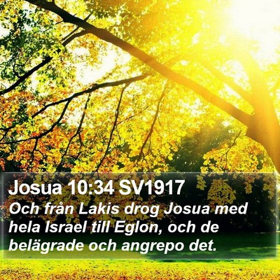 Josua 10:34 SV1917 Bible Verse Image