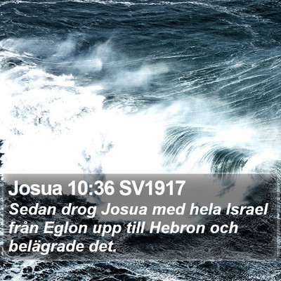Josua 10:36 SV1917 Bible Verse Image