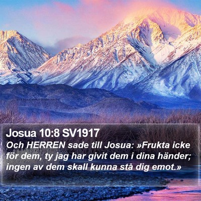 Josua 10:8 SV1917 Bible Verse Image