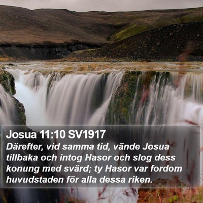 Josua 11:10 SV1917 Bible Verse Image