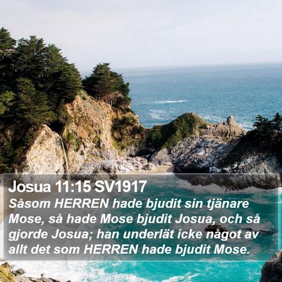 Josua 11:15 SV1917 Bible Verse Image