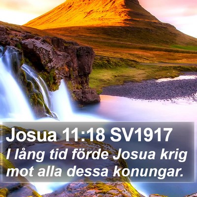 Josua 11:18 SV1917 Bible Verse Image