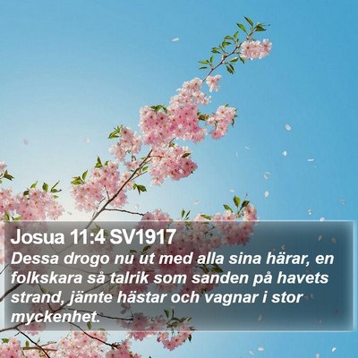 Josua 11:4 SV1917 Bible Verse Image