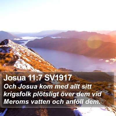Josua 11:7 SV1917 Bible Verse Image