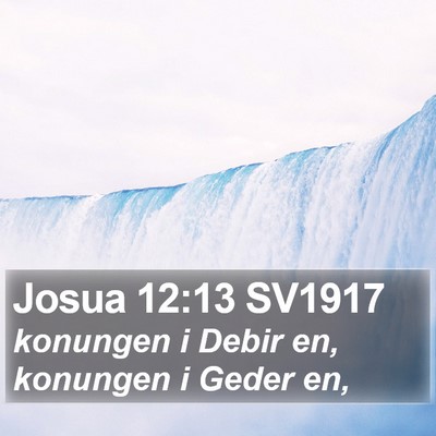 Josua 12:13 SV1917 Bible Verse Image