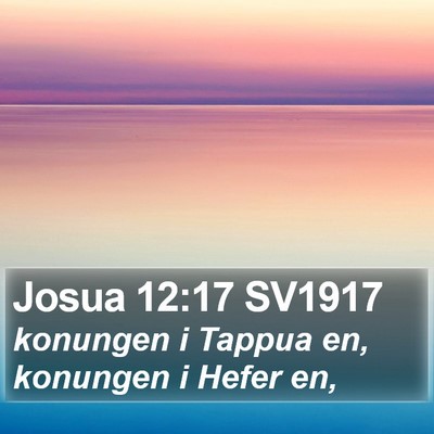 Josua 12:17 SV1917 Bible Verse Image