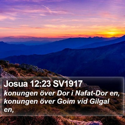 Josua 12:23 SV1917 Bible Verse Image