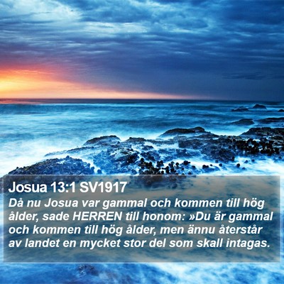 Josua 13:1 SV1917 Bible Verse Image