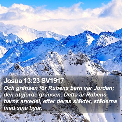 Josua 13:23 SV1917 Bible Verse Image