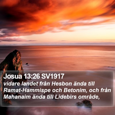 Josua 13:26 SV1917 Bible Verse Image