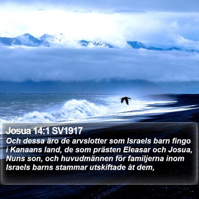 Josua 14:1 SV1917 Bible Verse Image