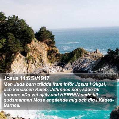 Josua 14:6 SV1917 Bible Verse Image