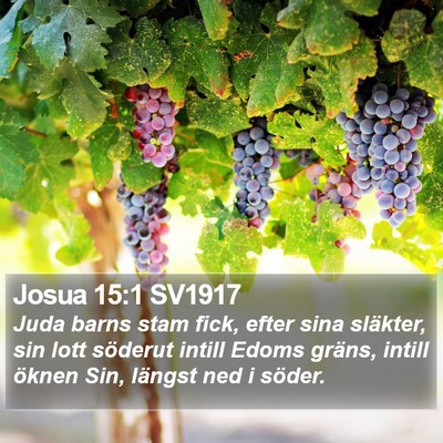 Josua 15:1 SV1917 Bible Verse Image