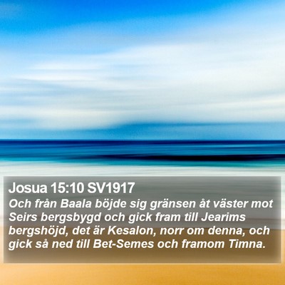 Josua 15:10 SV1917 Bible Verse Image