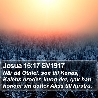 Josua 15:17 SV1917 Bible Verse Image