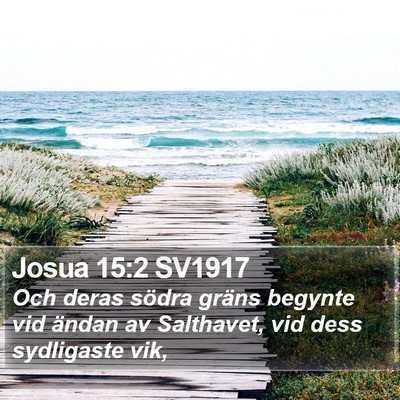 Josua 15:2 SV1917 Bible Verse Image