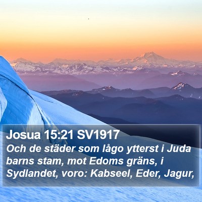 Josua 15:21 SV1917 Bible Verse Image