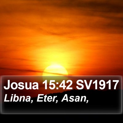 Josua 15:42 SV1917 Bible Verse Image