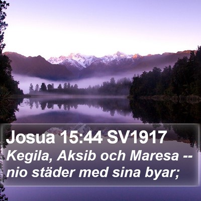 Josua 15:44 SV1917 Bible Verse Image