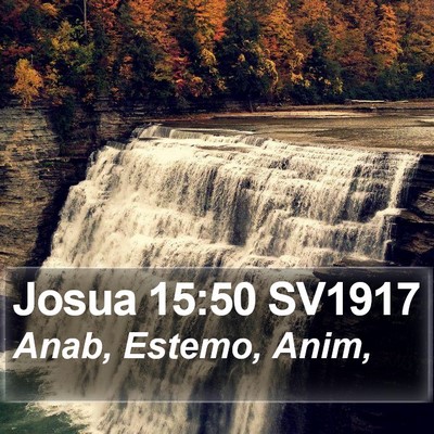 Josua 15:50 SV1917 Bible Verse Image