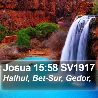 Josua 15:58 SV1917 Bible Verse Image